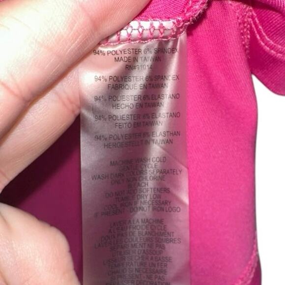 EPNY Totally Pink Quarter Zip Mock Polo - Picture 4 of 4